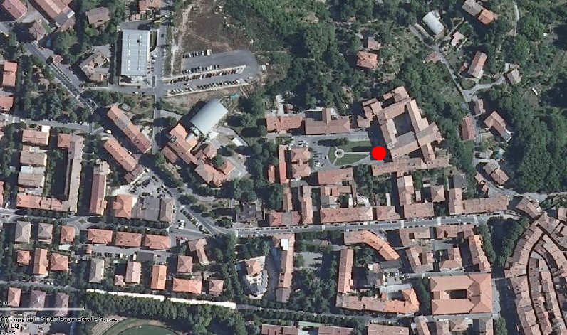 Abbazia vista dal satellite