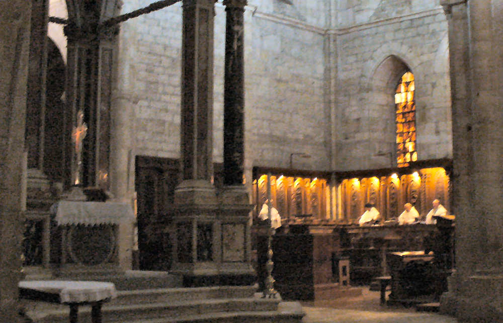 la Messa cantata in canto gregoriano