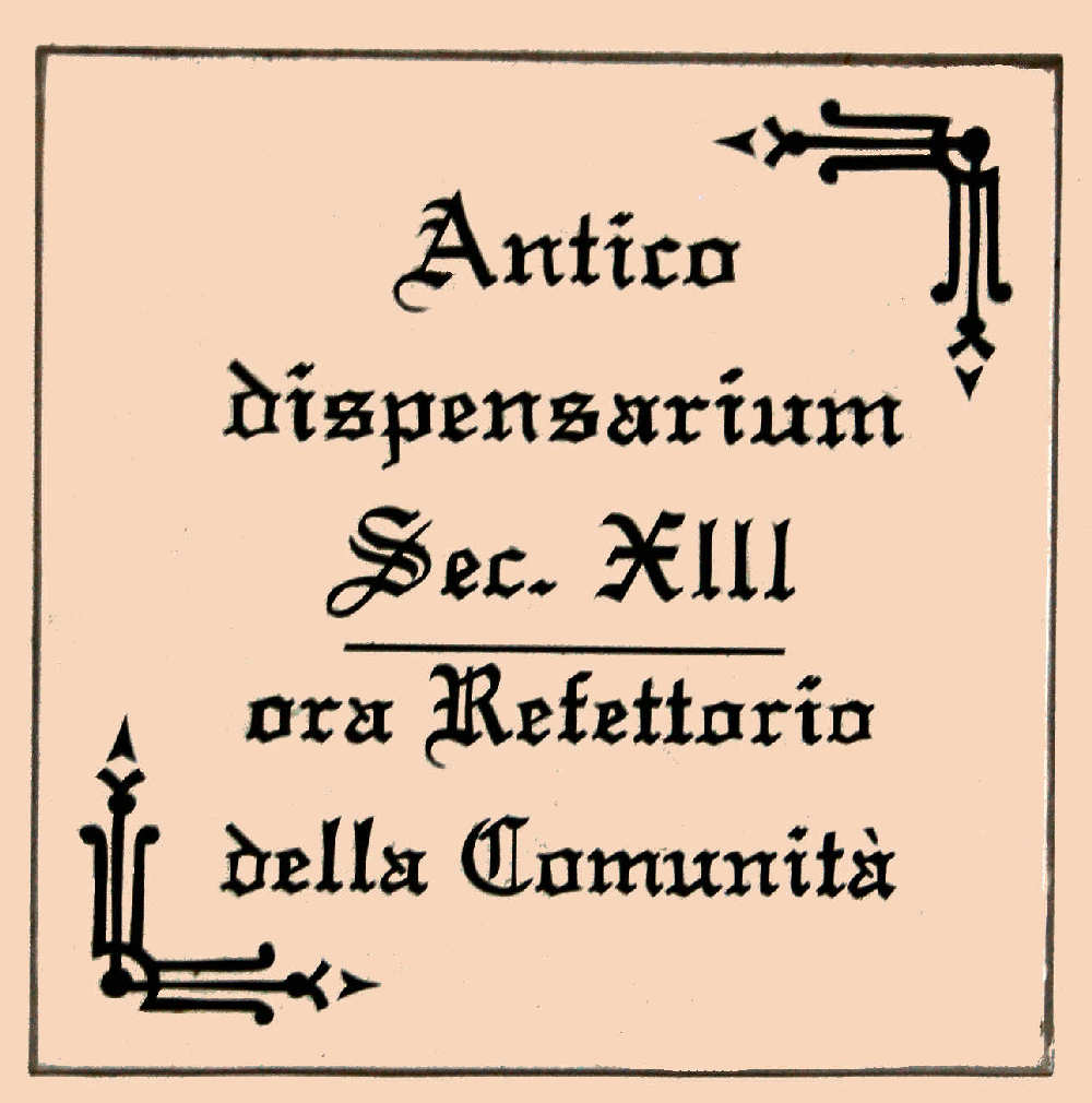 Abbazia di Casamari - Dispensarium - refettorio