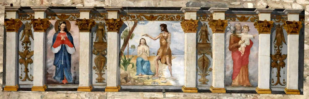 battesimo di Gesu dipinto da D. Martini
