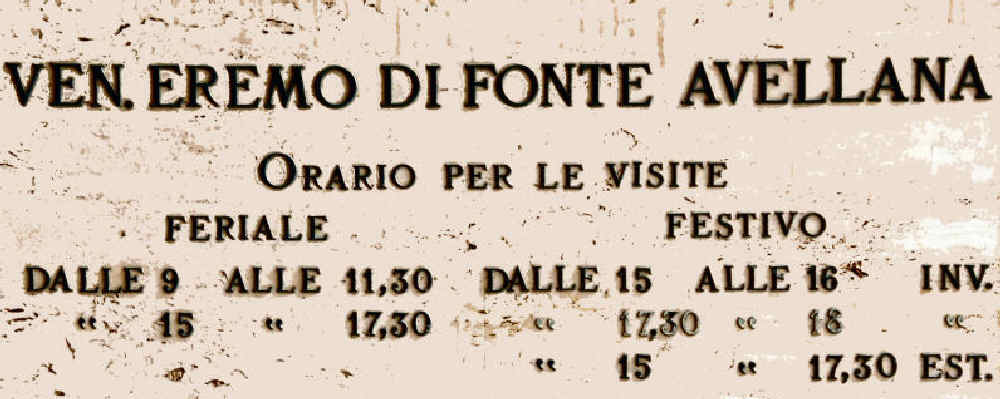 Orario delle visite