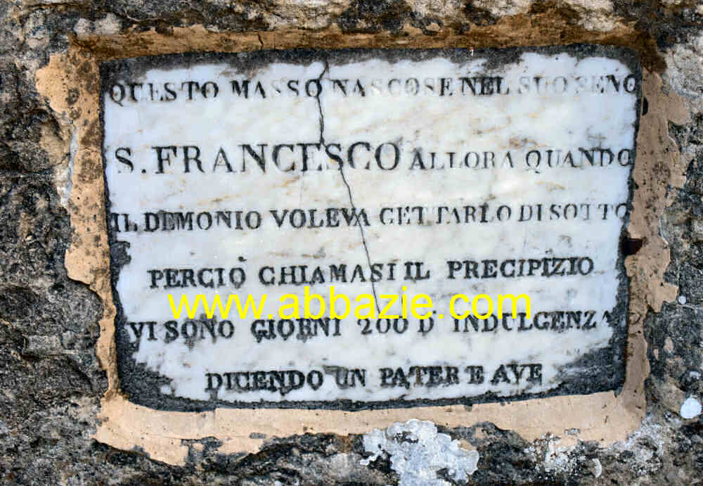 l'indulgenza del Precipizio