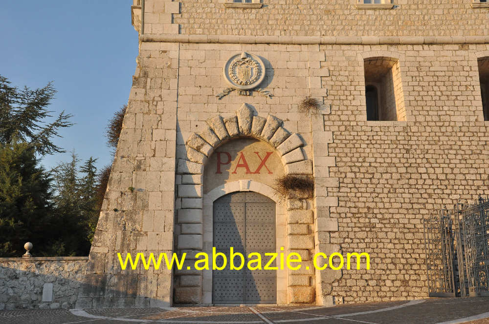Ingresso all'abbazia di Montecassino