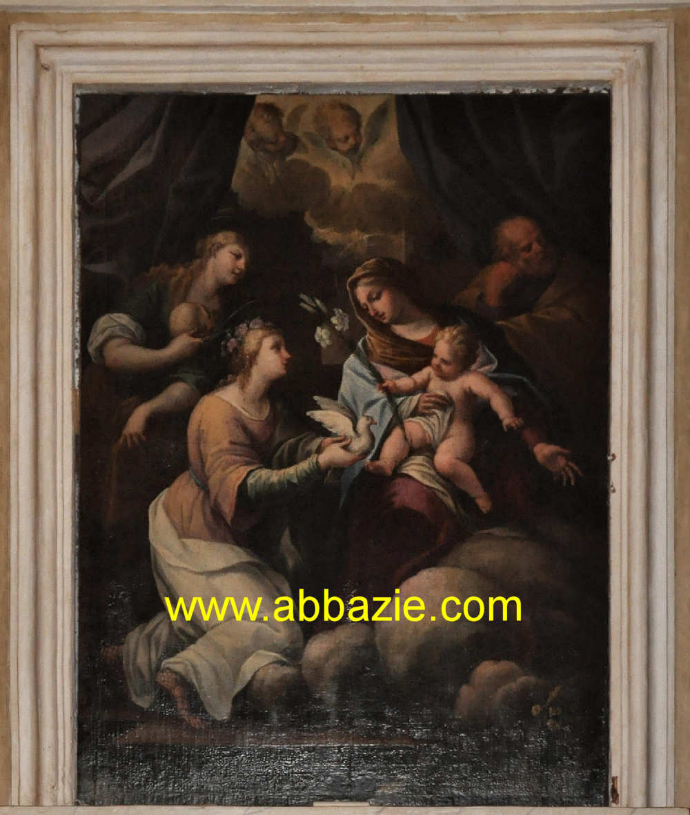 La Beata Libertesca che offre una colomba alla Madonna