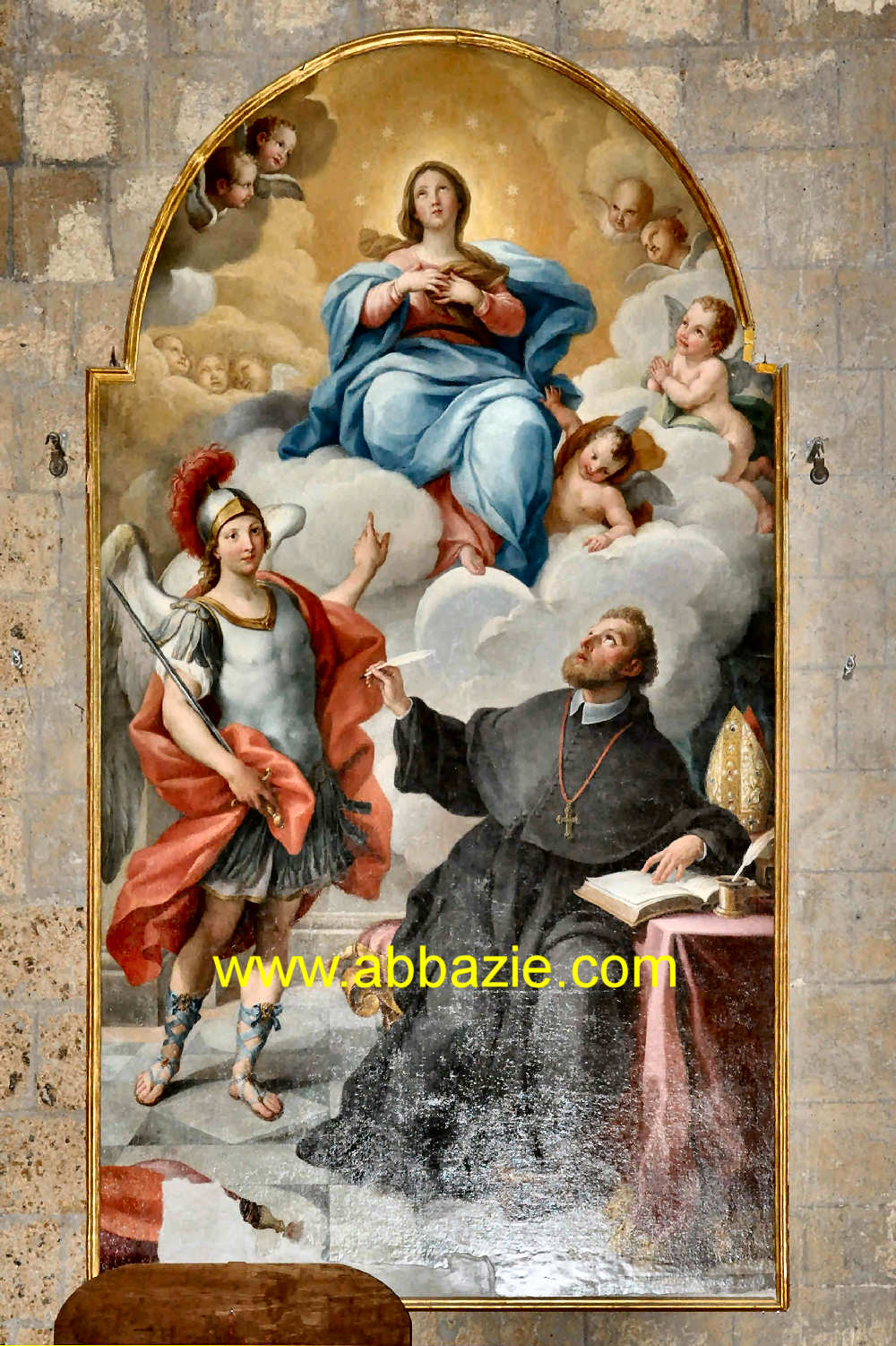 Civita di Bagnoregio - La Vergine tra San Michele Arcangelo e San Bonaventura