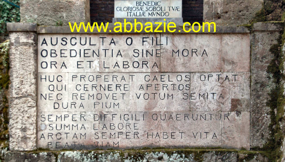 Lapide di San Benedetto